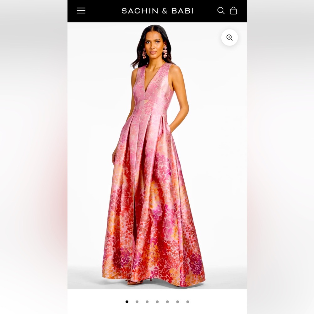 Sachin and Babi 
BROOKE GOWN - LIGHT SUNSET HYDRANGEA